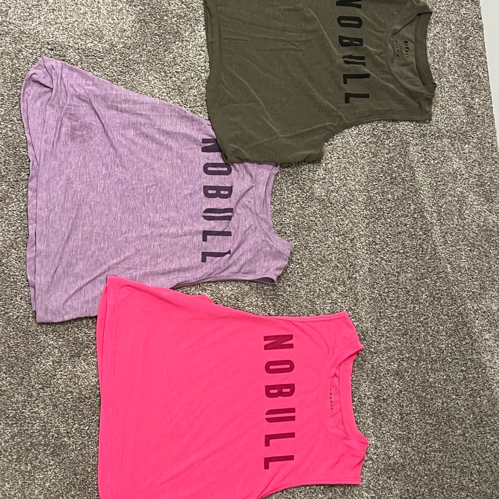 NOBULL Athletic Tank Set - Pink, Lavender, Olive